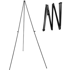 Audio-Visual Direct Lightweight Steel Telescoping Art Display Easel, Collapsible, 65 inches