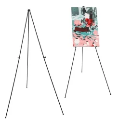 Audio-Visual Direct Lightweight Steel Telescoping Art Display Easel, Collapsible, 65 inches