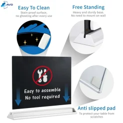 Audio-Visual Direct Magnetic Desktop Memo White Board Planner for Reception & Office
