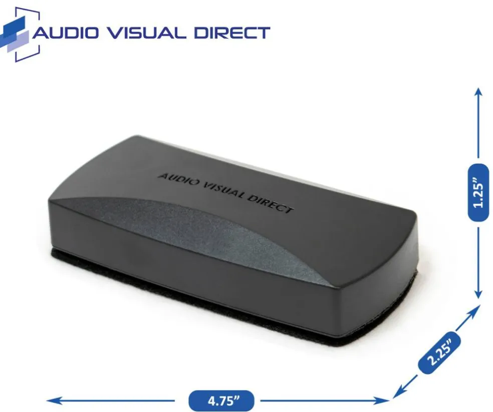 Audio-Visual Direct Magnetic Eraser For Dry-Erase Boards & Glass Boards