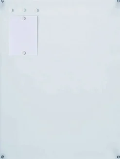 Audio-Visual Direct Magnetic White Glass Dry-Erase Board Set Includes Magnets, Hardware & Marker Tray