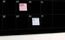 Audio-Visual Direct Magnetic Glass Weekly Calendar & Planner Dry-Erase Board Set