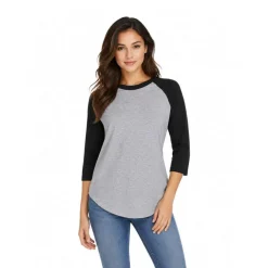 Augusta Sportswear Unisex Three Quarter Sleeve Baseball Jersey Free Shipping
