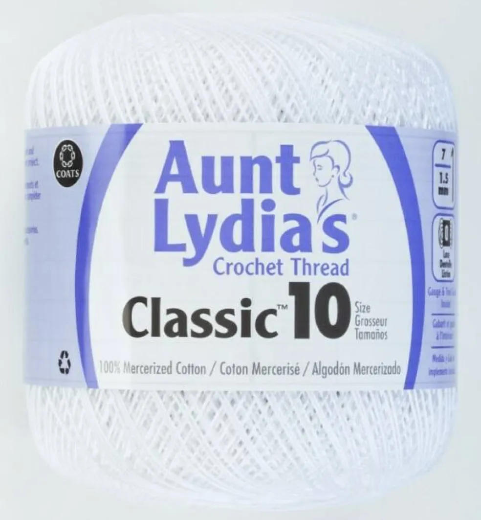 Aunt Lydia's Crochet Cotton Thread Classic 10