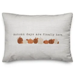Autumn Days Are Finally Here Throw Pillow