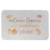 Autumn Leaves & Pumpkins Please Bath Mat
