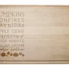 17" Autumn Things Maple Cutting Board