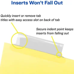 Avery Big Tab Insertable Dividers, Buff Paper, Clear Tabs, 8-Tab Set (11112) - 48 Pack