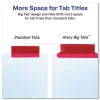 Avery Big Tab 11 in. x 8.5 in. 5-Tab Double-Sided Gold Edge Reinforcing Insertable Dividers - Assorted Tabs/White (1-Set)