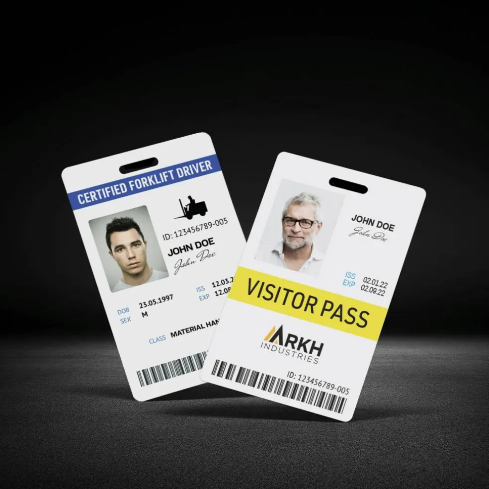 Avery Durable Tall ID Badges for Lanyards, Laser Printable on Both Sides, Blank White, 80 Total, 3.375" x 2.125" (61612)