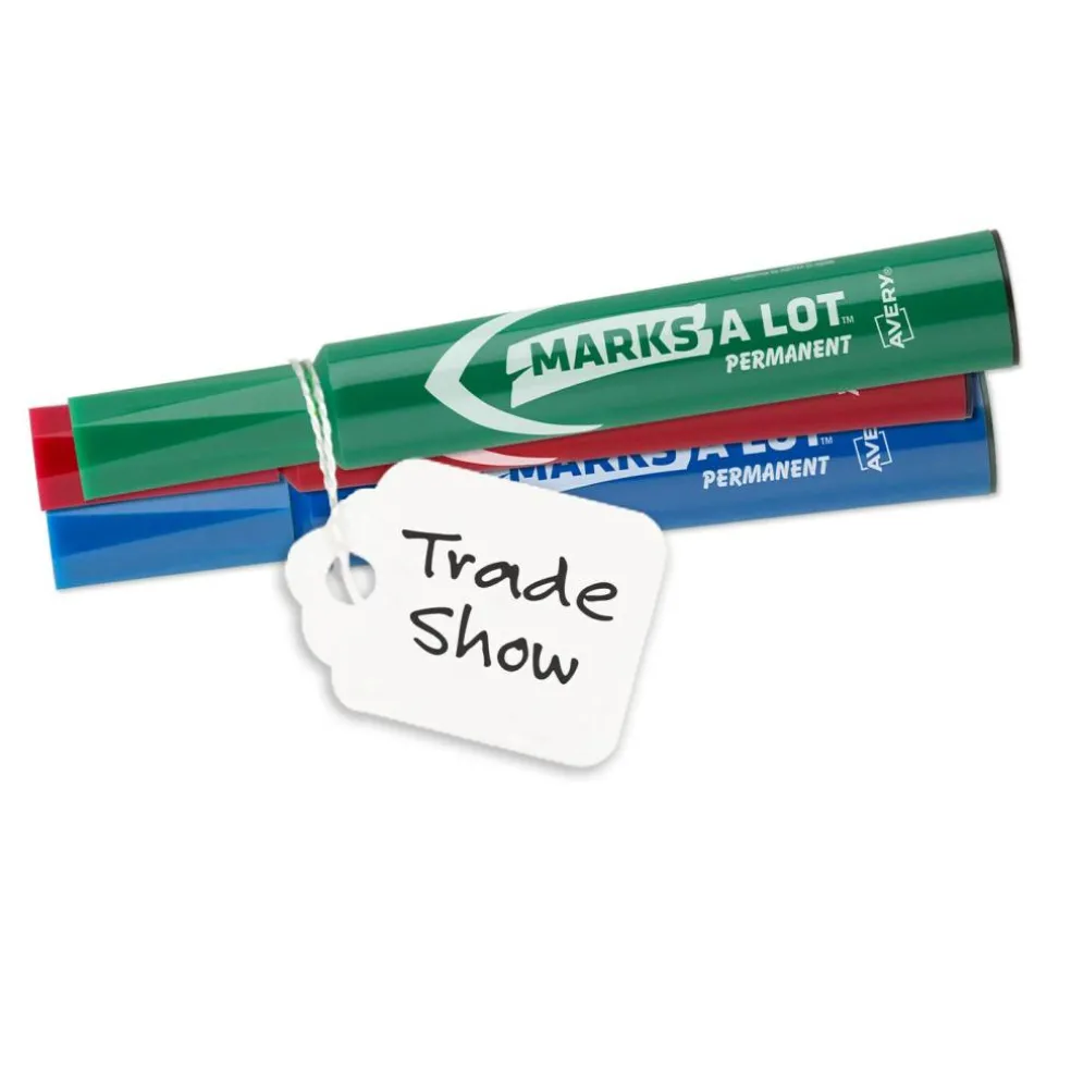 Avery 12201 Medium-Weight White Marking Tags, 2 3/4 x 1 11/16 (Box of 1000)