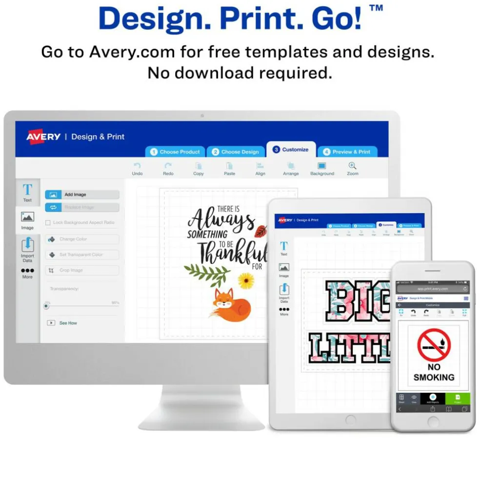 Avery Printable Magnet Sheets, 8.5" x 11", Inkjet Printer, 2 Packs, 10 White Magnetic Sheets Total (5814)