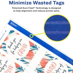 Avery Printable Matte White Tags with Strings, 2