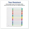 Avery 1 - 15 Tab 11 in. x 8.5 in. Customizable TOC Ready Index Divider Set - Multicolor (1 Set)