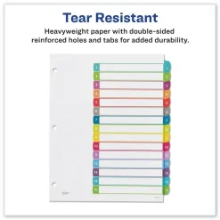 Avery 1 - 15 Tab 11 in. x 8.5 in. Customizable TOC Ready Index Divider Set - Multicolor (1 Set)