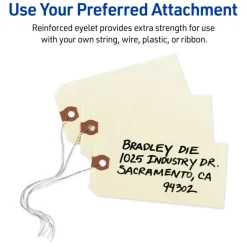 Avery 12305 Unstrung Shipping Tags, 13-pt. Stock, 4 3/4 x 2 3/8, Manila (Box of 1000)