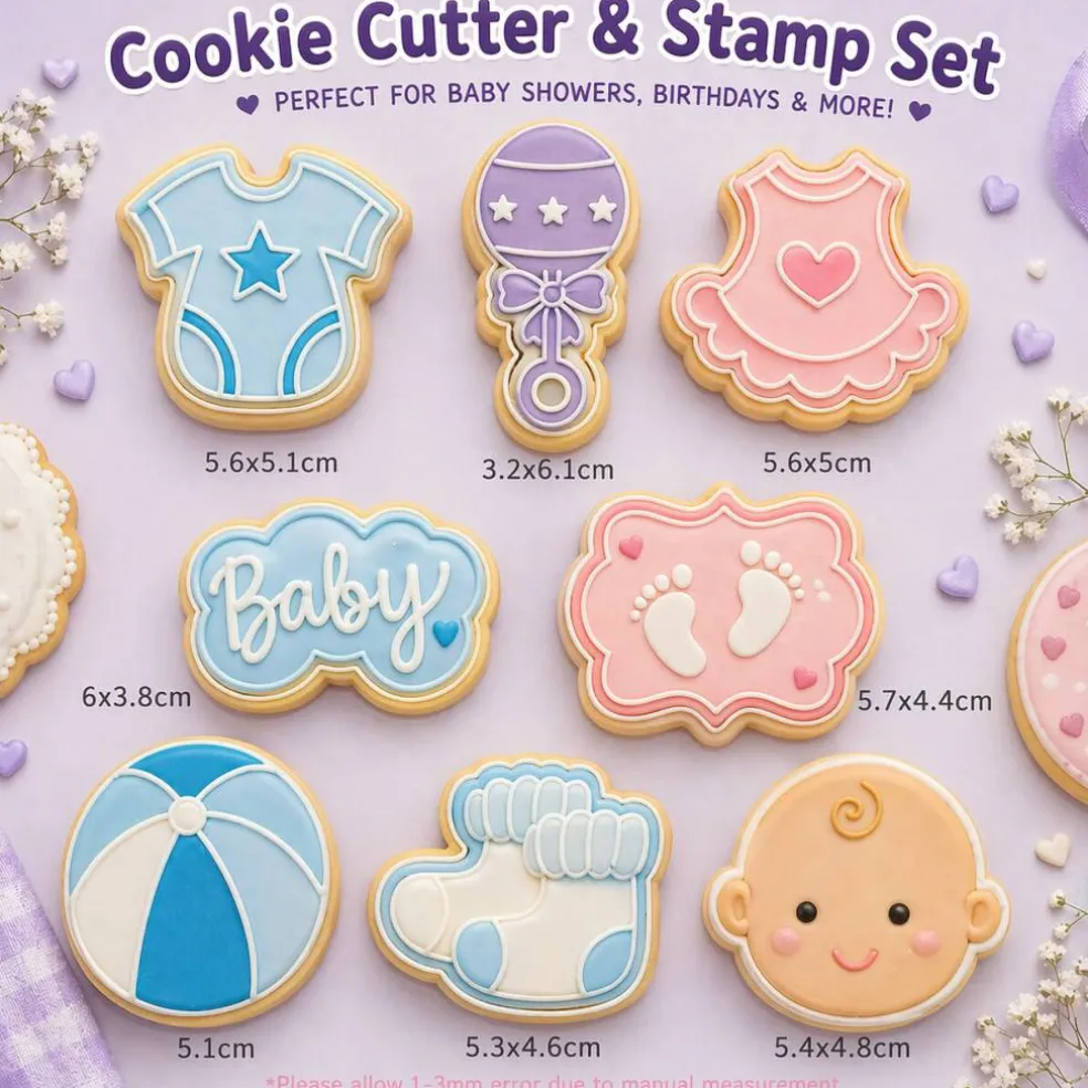 Baby Shower Cookie Cutters & Embossers