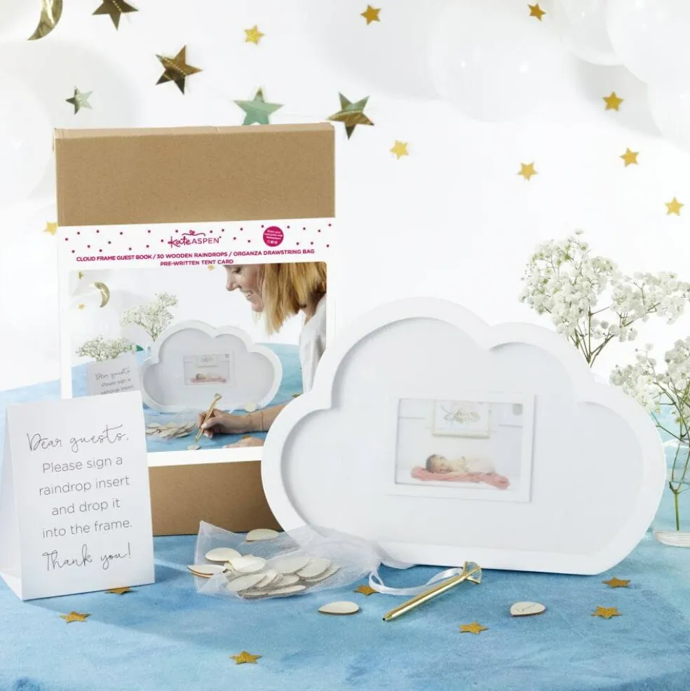 Baby Shower Guest Book Alternative - Cloud Frame
