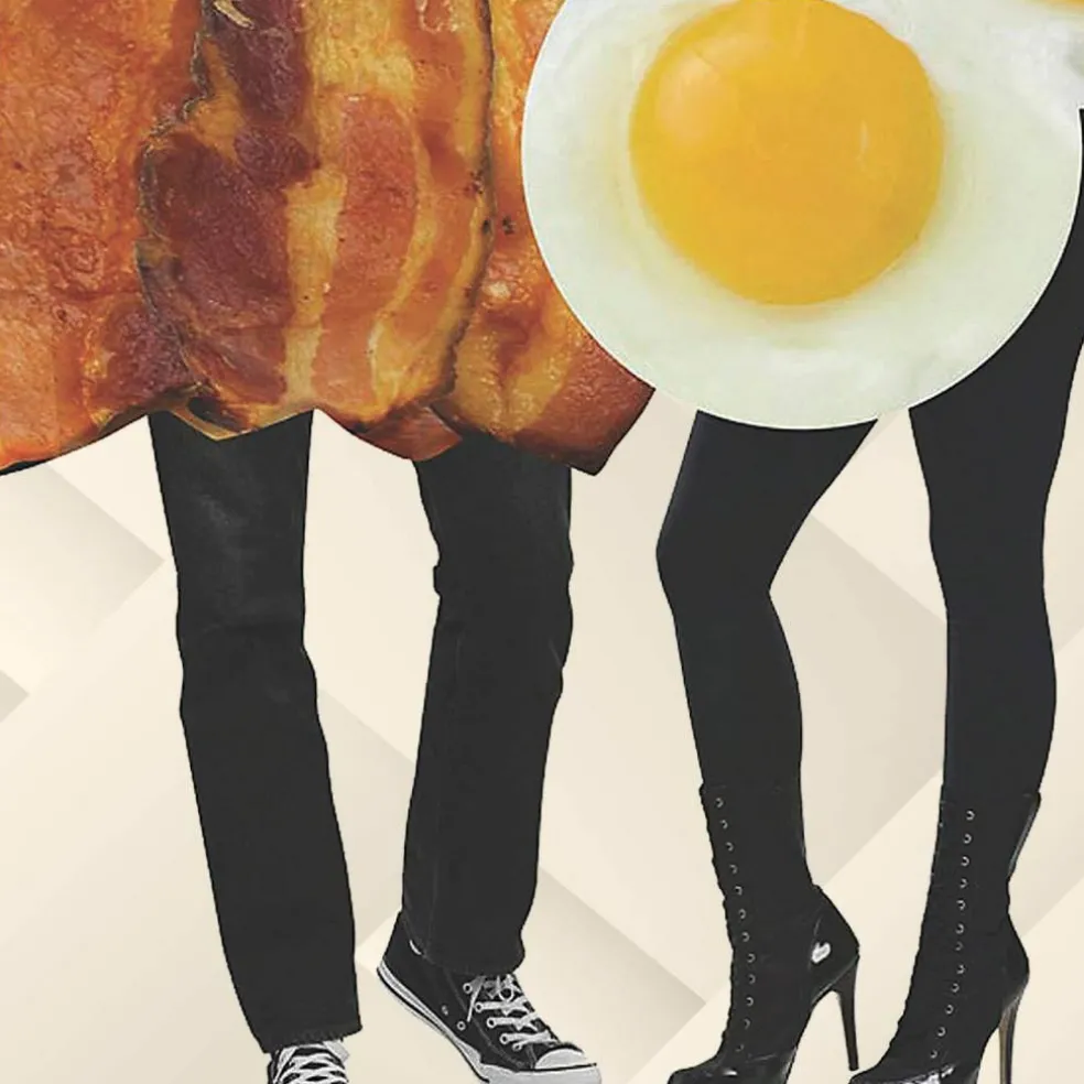 Bacon And Eggs Couples Halloween Costume Set Funny Tunic Fits Most Up To 6ft