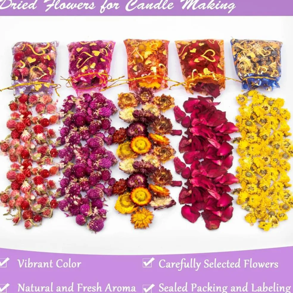 50 Bags Dried Flowers