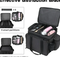 Bakers’ Storage Bag – Cake Decorating Tool Caddy for Pans, Mats, Liners & Baking Supplies, Black