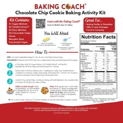 Baking Coach Chocolate Chip Cookie Dough Baking Activity Kit with Premeasured Ingredients