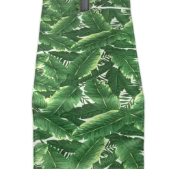 Banana Leaf Outdoor Table Runner With Zipper 14