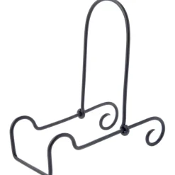 Bard's Adjustable Black Wrought Iron Bowl or Deep Platter Stand, 10" H x 5" W x 8.75" D (For 9" - 11" Bowls or Deep Platters)