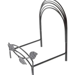 Bard's Black Wrought Iron Bowl or Deep Platter Stand, 8" H x 6" W x 5.5" D (For 9" - 11" Bowls or Deep Platters)