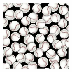 Baseball Anti-Pill Fleece Fabric | By The Yard
