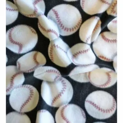 Baseball Anti-Pill Fleece Fabric | By The Yard