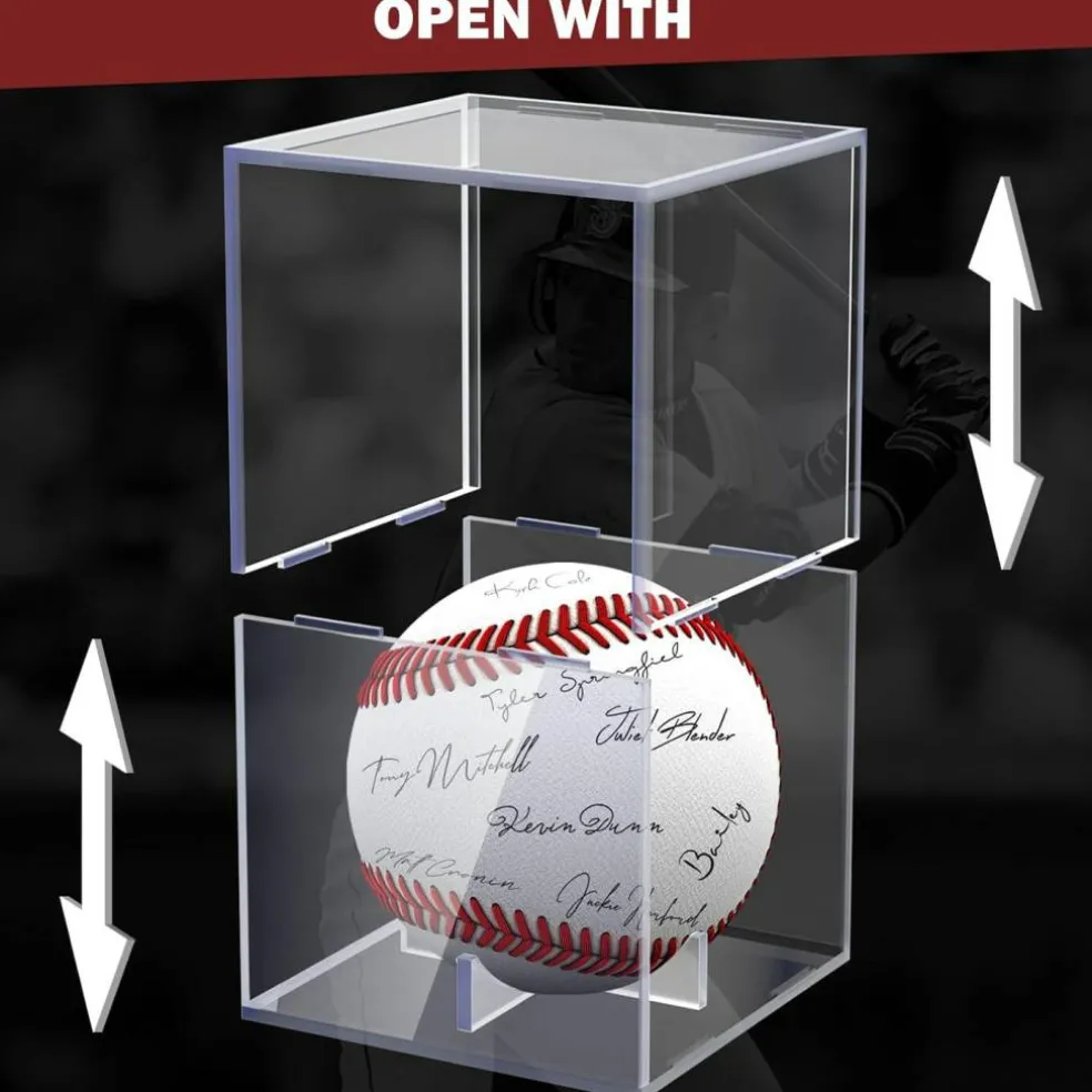 Baseball Display Case, Baseball Holder Display Case, Acrylic UV Protected Baseball Case for Display, Baseball Display Case for Autographed Baseball