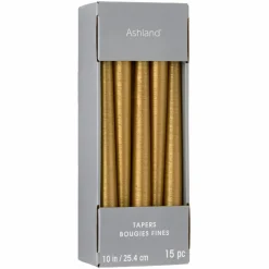 Basic Elements™ Gold Unscented Tapers By Ashland®