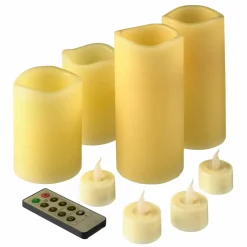 Basic Elements™ Ivory LED Candle Set with Remote By Ashland®