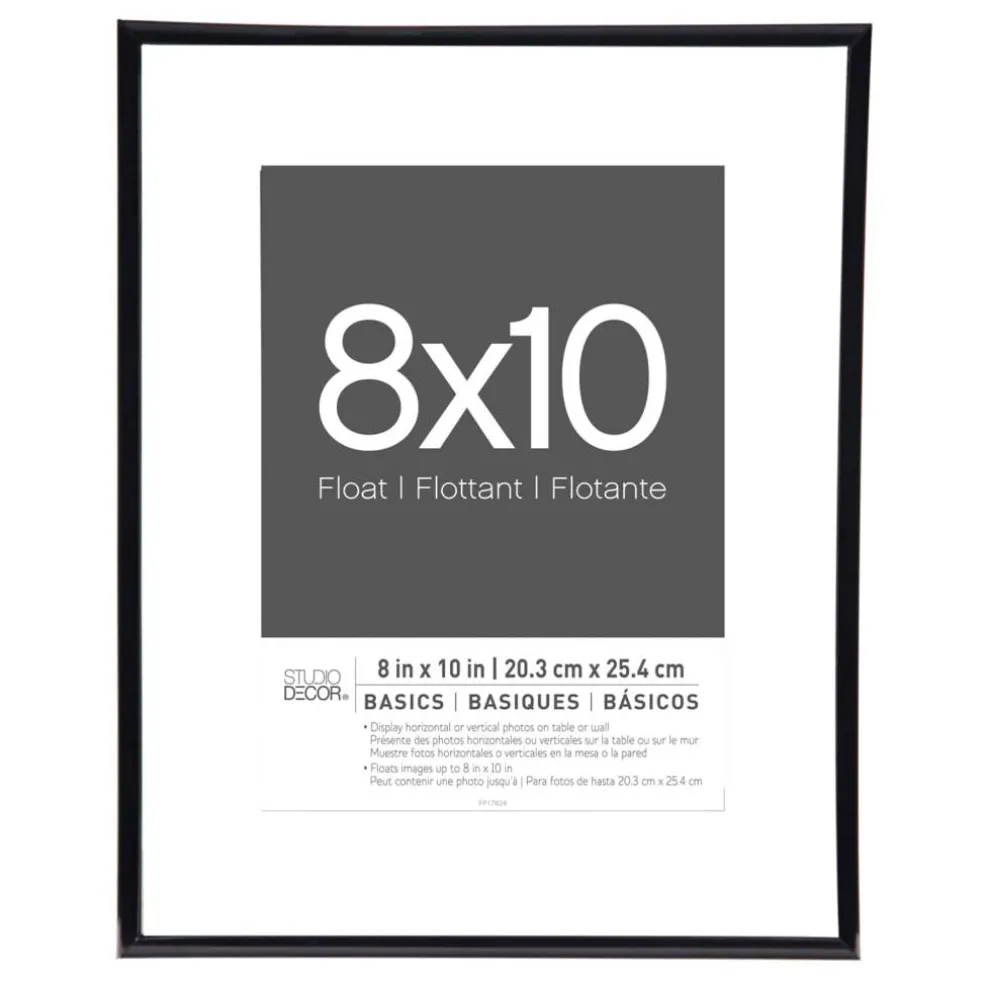 Basics Black Thin Float Frame by Studio Décor®