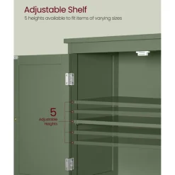 Bathroom Storage Cabinet Floor Standing 2 Drawer Organizer MDF Adjustable Shelf Anti Tip Unit for Towels Cosmetics