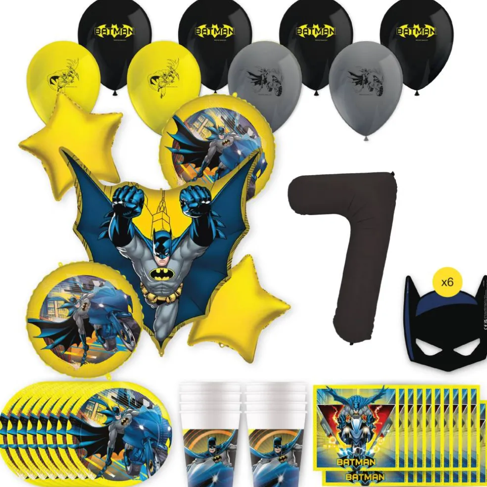Batman Birthday Party Kit with Number