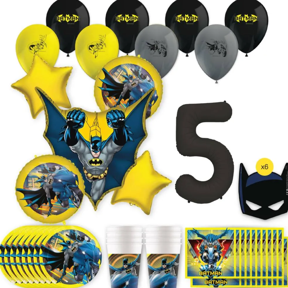 Batman Birthday Party Kit with Number