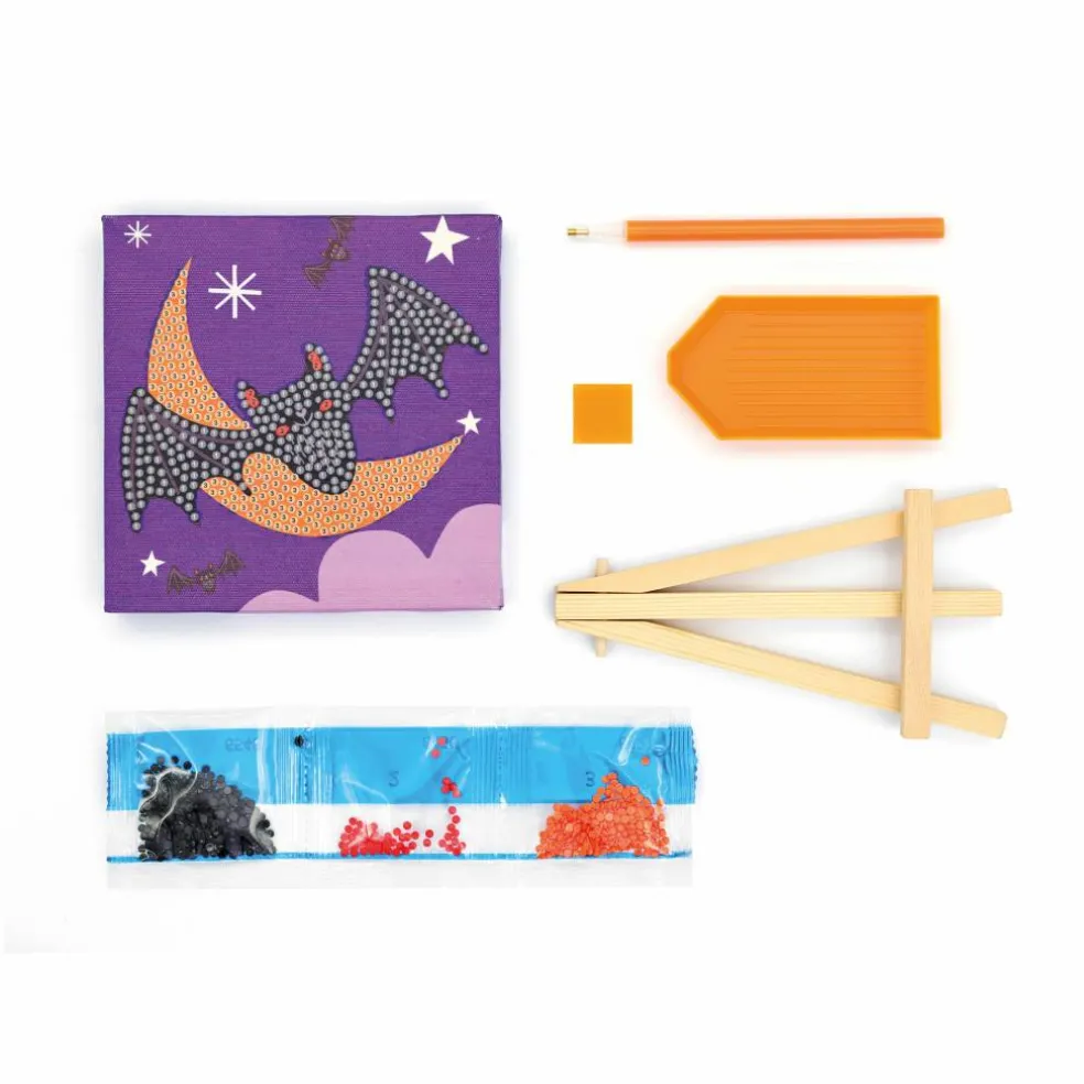 Bats & Moon Canvas Diamond Art Kit by Creatology™