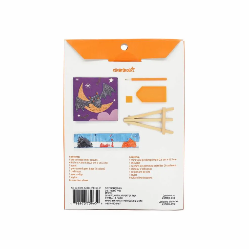 Bats & Moon Canvas Diamond Art Kit by Creatology™