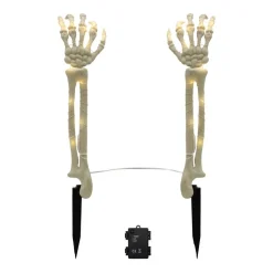 Battery-Operated Lighted Skeleton Arms - Set of 2