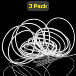 Battery Operated Neon Rope Light 9ft Wearable Multi-Mode Glow