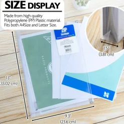 BAZIC Clear Zip Envelope, A4 / Letter Size