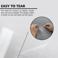 BAZIC Cushion Bubble Wrap Roll, 12 in x 5 ft, for Shipping Moving Packaging
