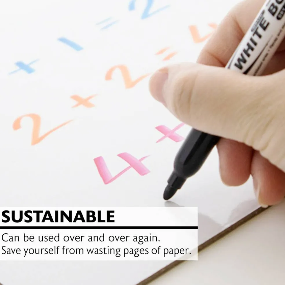 BAZIC Dry Erase Lapboard, 9" x 12", Double-Sided