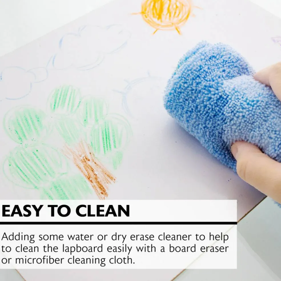 BAZIC Dry Erase Lapboard, 9" x 12", Double-Sided