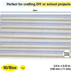 BAZIC Dual Temp Full Size Hot Glue Sticks, 3.9 in x 0.43 in, 10 Count