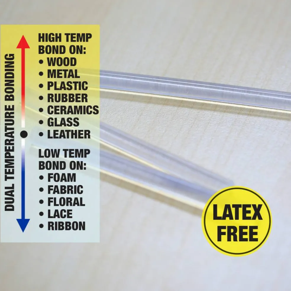 BAZIC Dual Temp Full Size Hot Glue Sticks, 7.87 in x 0.43 in, 5 Count