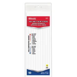 BAZIC Dual Temp Mini Hot Glue Sticks, 7.87 in x 0.27 in, 10 Count