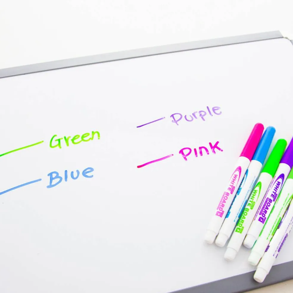 BAZIC Fine Tip Bright Color Dry-Erase Marker (4/Pack)